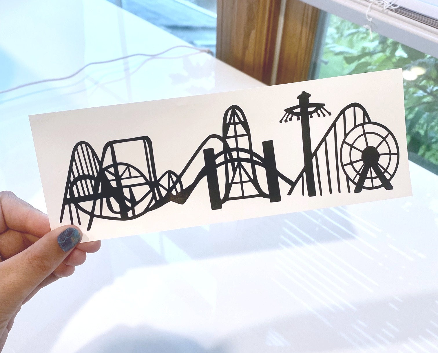 Cedar Point Skyline Roller Coaster Waterproof Decal