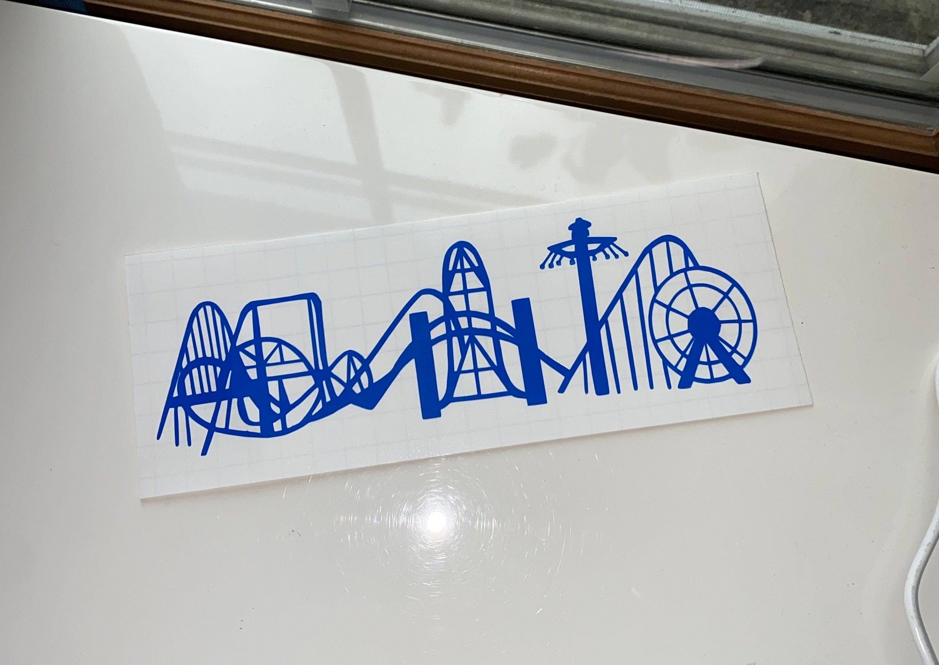 Cedar Point Skyline Roller Coaster Waterproof Decal