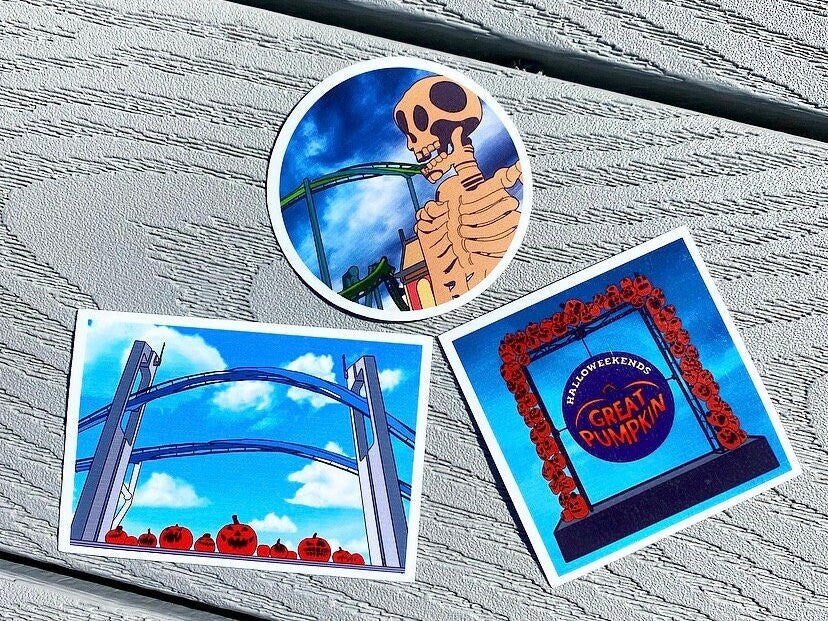 HALLOWEEKENDS CEDAR POINT Halloween Stickers For Laptop, Bottle, Hydroflask, Phone, Hard Hat, Toolbox