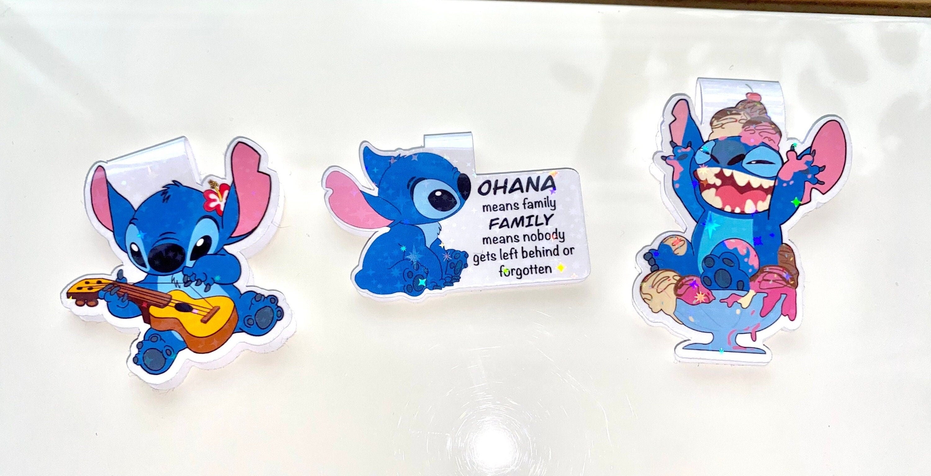 Stitch Magnetic Bookmark, Holographic Planner Accessory
