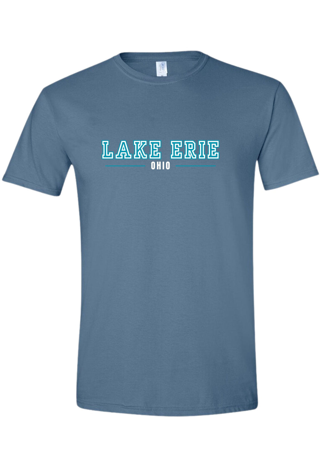 Lake Erie Ohio indigo blue Tshirt