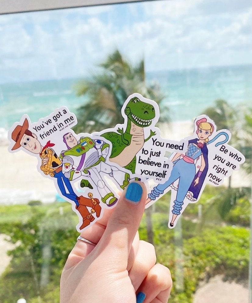 Toy Story Character Quote Stickers, Laptop, Hydroflask