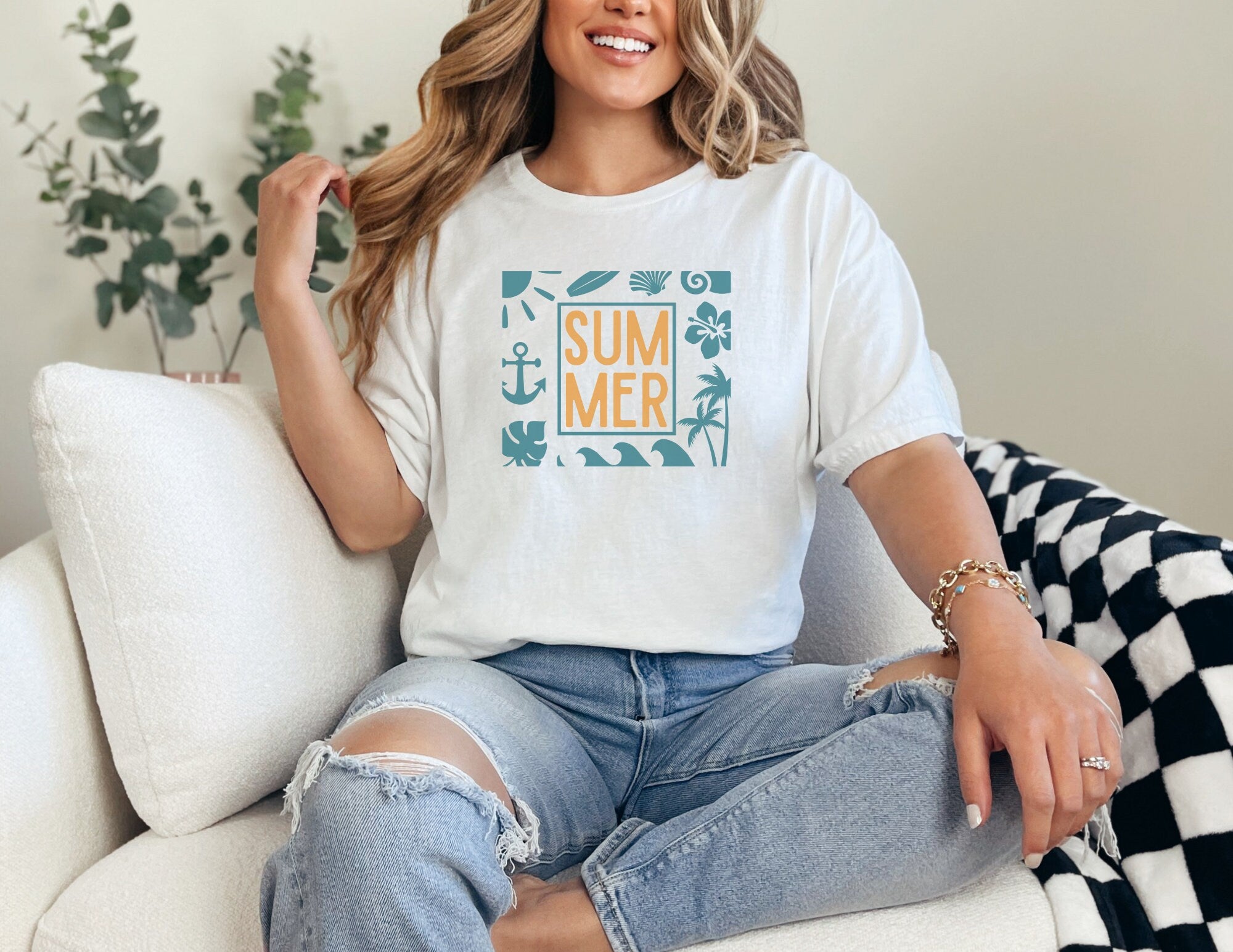 Summer White Tshirt