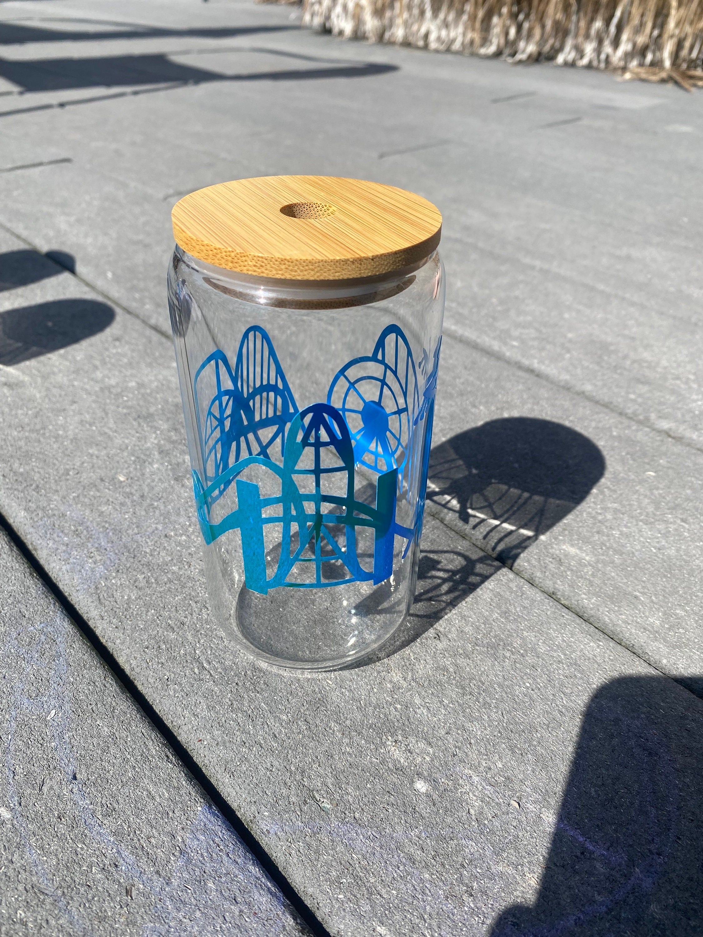 Cedar Point Decal 16oz Glass Cups