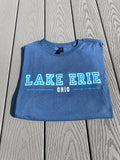 Lake Erie Ohio indigo blue Tshirt