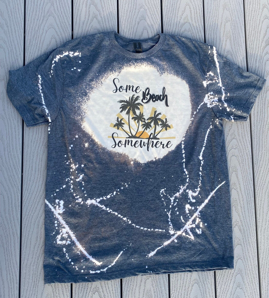 Some Beach Somewhere White Country Beach Tshirt