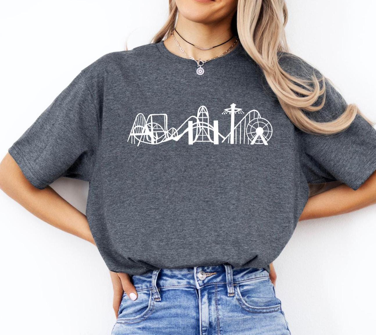 CEDAR POINT Rollercoaster Soft T-SHIRT - Hoodie - Crewneck