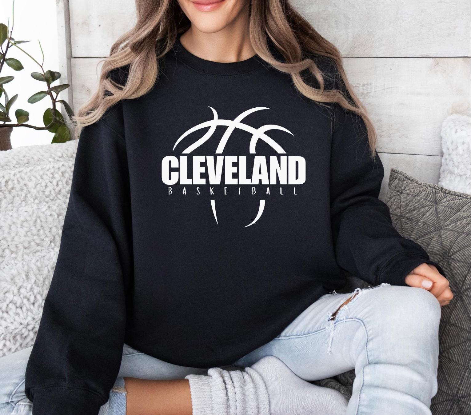 Cleveland Ohio Basketball Crewneck
