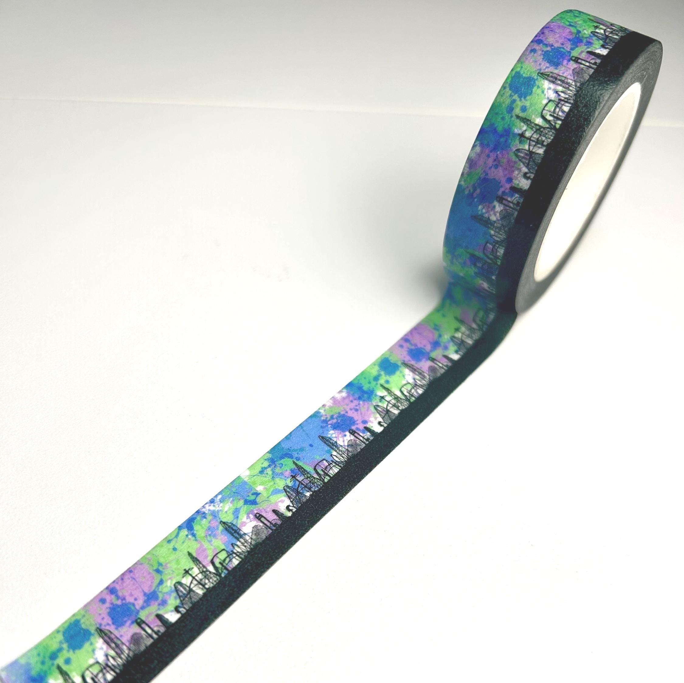 Cedar Point Skyline Washi Tape, Roller Coaster Planner Journal Supplies