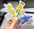 Tinkerbell and PeterPan Quote Stickers For Laptop, Bottle, Hydroflask, Phone, Hard Hat, Toolbox