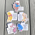 Winnie the Pooh, Tigger, Eeyore, Roo, and Piglet Quote Bookmarks, Magnetic Bookmark, Planner Reading Accessory, Cute Bookmark, Cute gift
