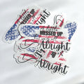 A little messed up but we’re all alright Country Song Stickers, Sticker For Laptop, Bottle, Hydroflask, Phone, Hard Hat, Toolbox