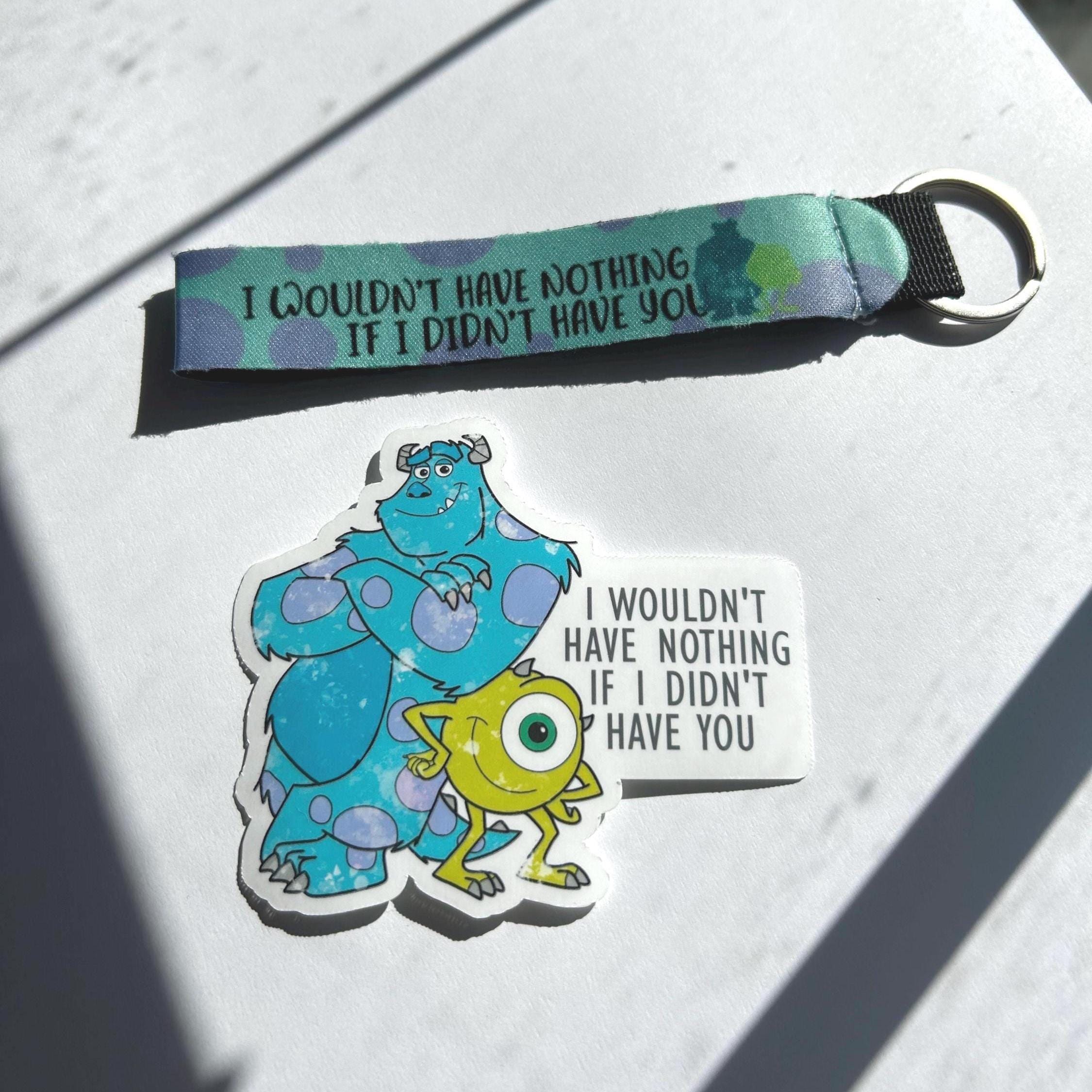 Monsters Inc. Stickers – Sully & Mike Wazowski, Disney Quote