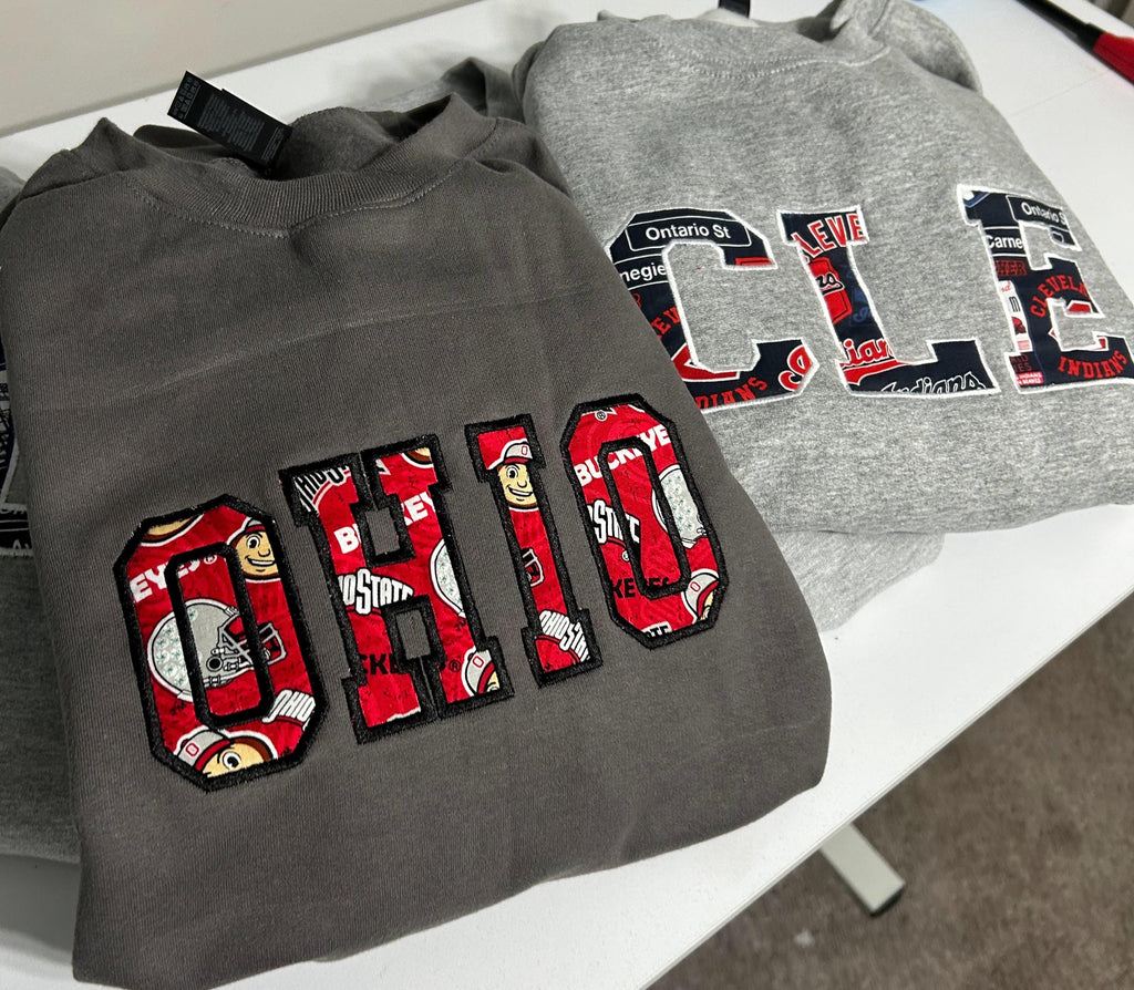 Ohio Football Embroidery Crewneck