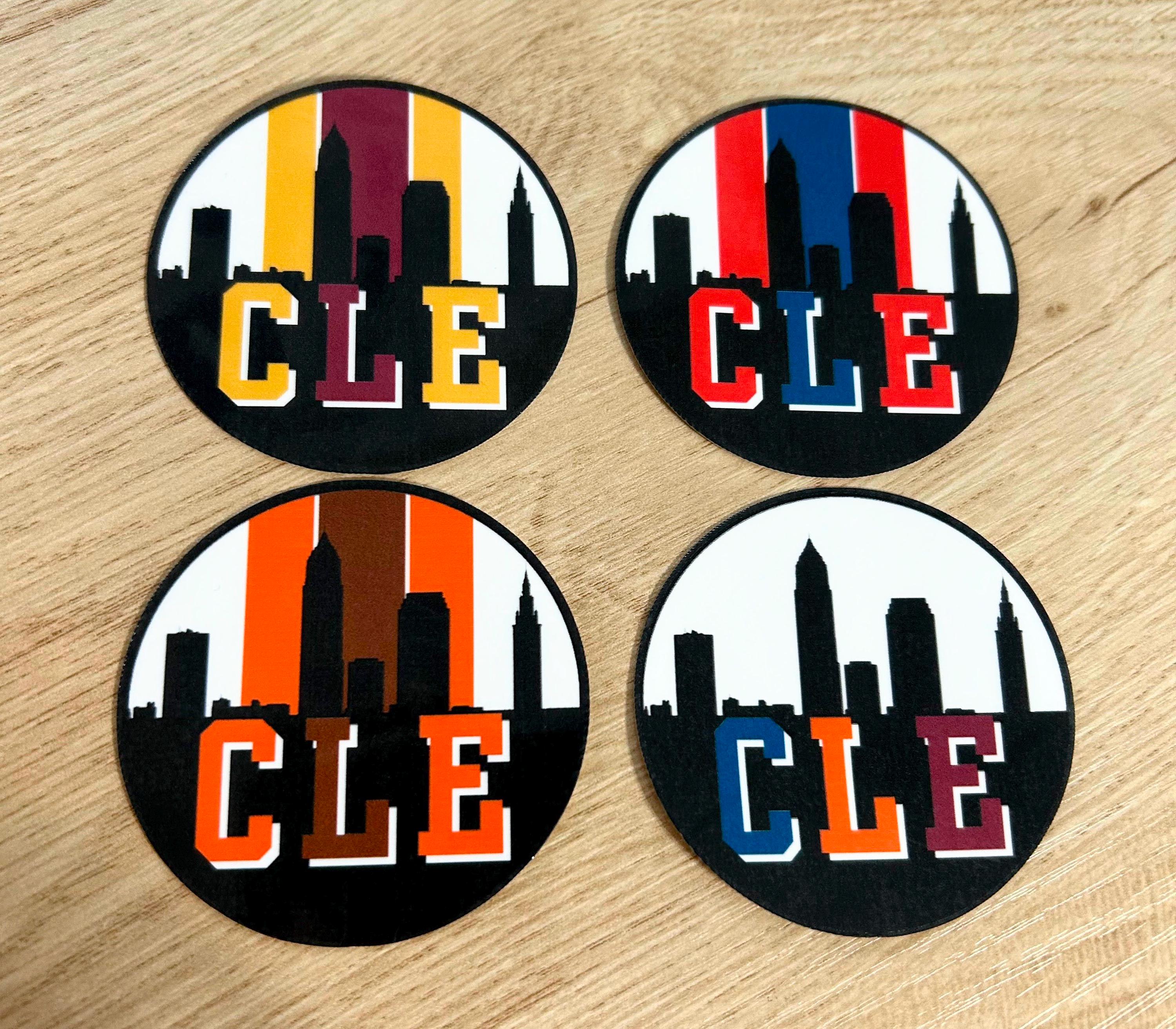 Cleveland Sports Stickers, Sticker For Laptop, Bottle, Hydroflask, Phone, Hard Hat, Toolbox