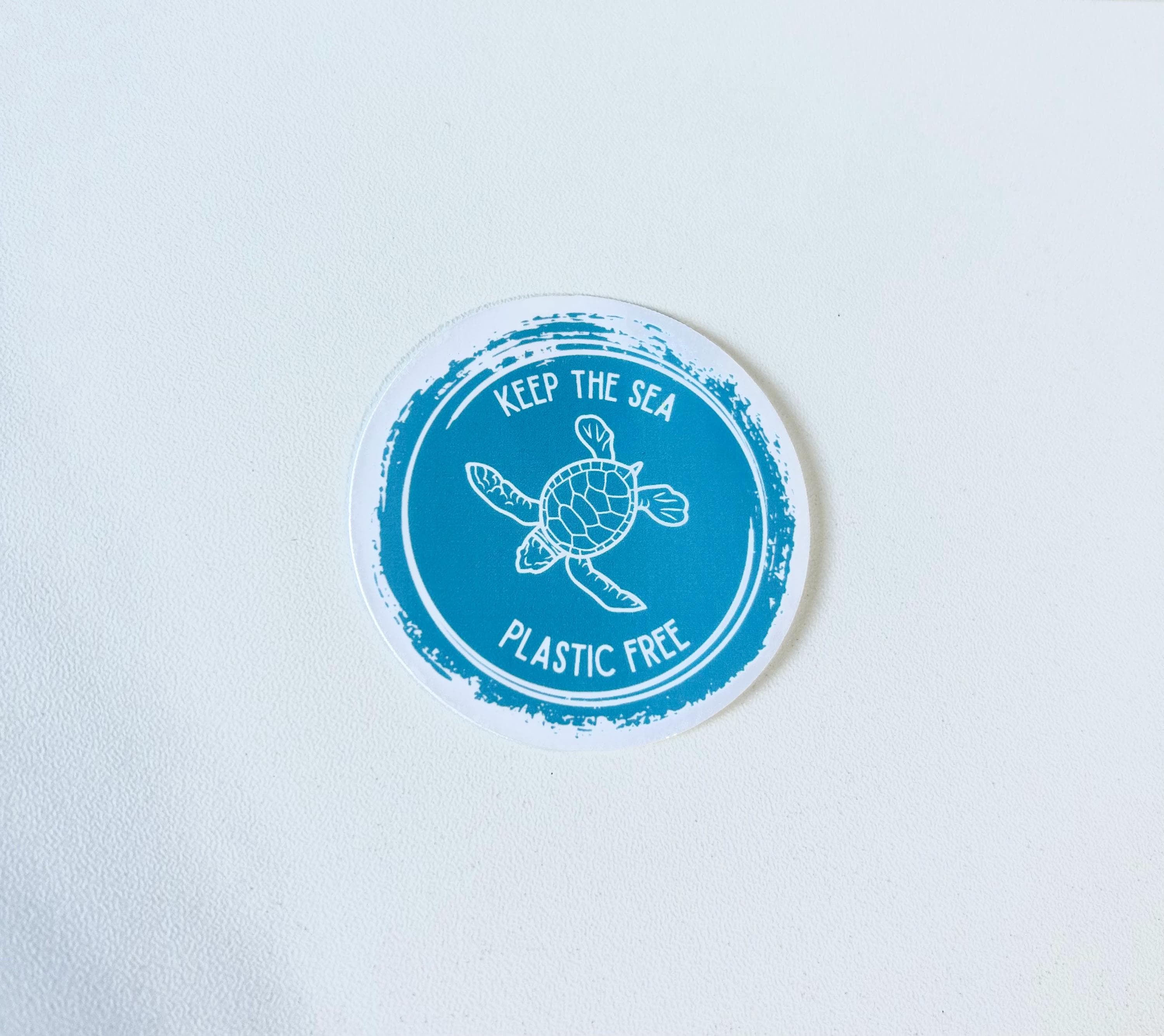 Keep the Sea Plastic Free Stickers For Laptop, Bottle, Hydroflask, Phone, Hard Hat, Toolbox