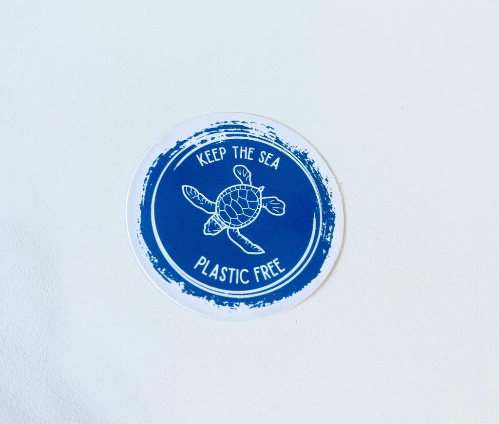 Keep the Sea Plastic Free Stickers For Laptop, Bottle, Hydroflask, Phone, Hard Hat, Toolbox