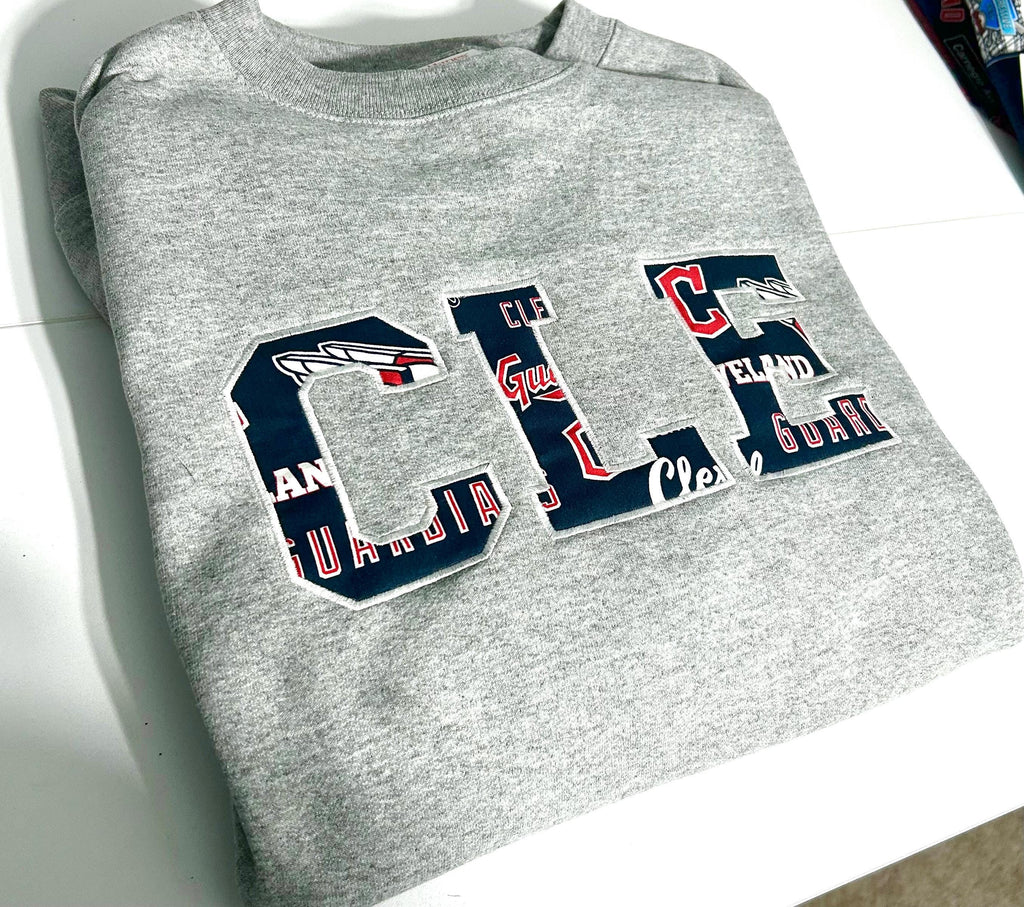 Cleveland, Ohio Baseball Embroidery Crewneck - Color Options Now Available