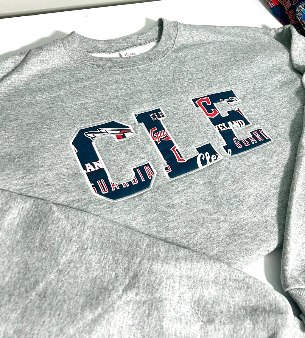 Cleveland, Ohio Baseball Embroidery Crewneck - Color Options Now Available