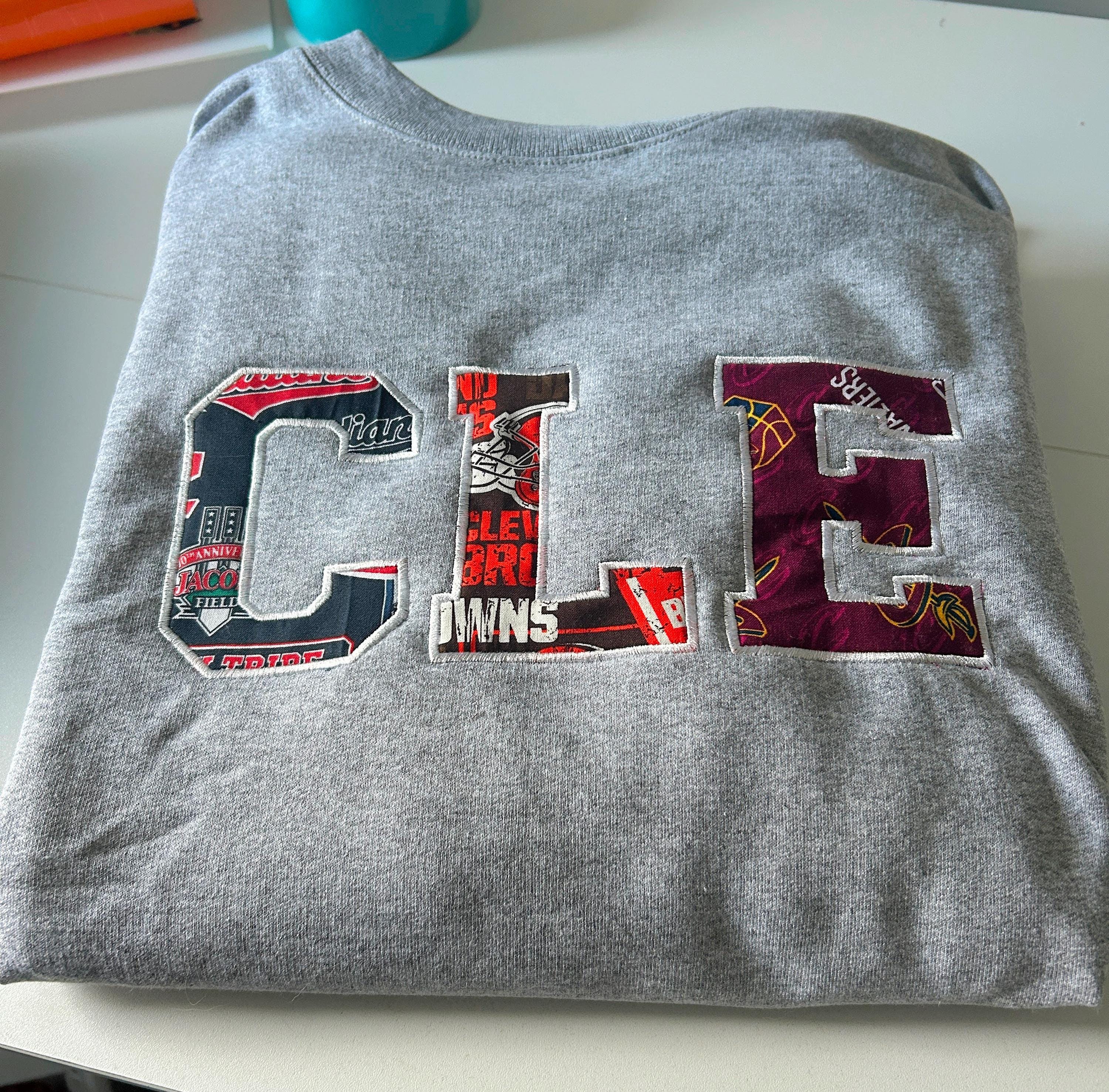 Cleveland Ohio Sports Embroidery Crewneck