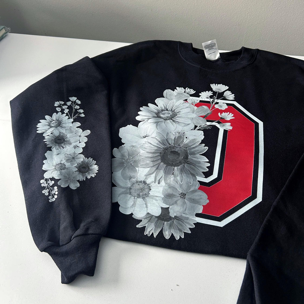 Ohio Football Floweral Design Crewneck
