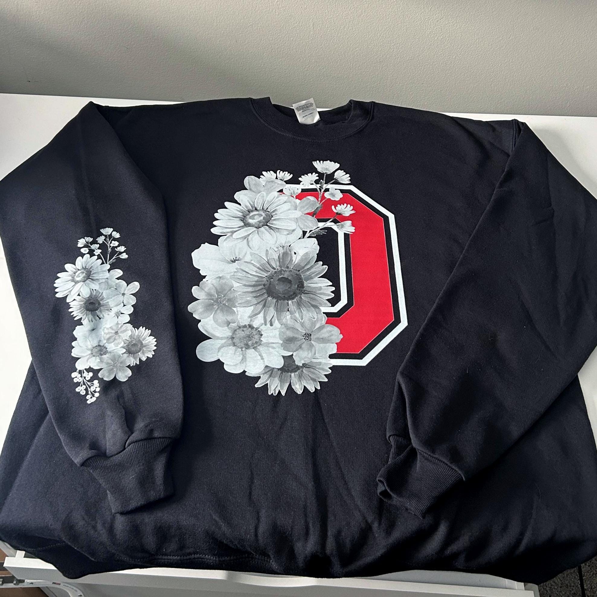 Ohio Football Floweral Design Crewneck