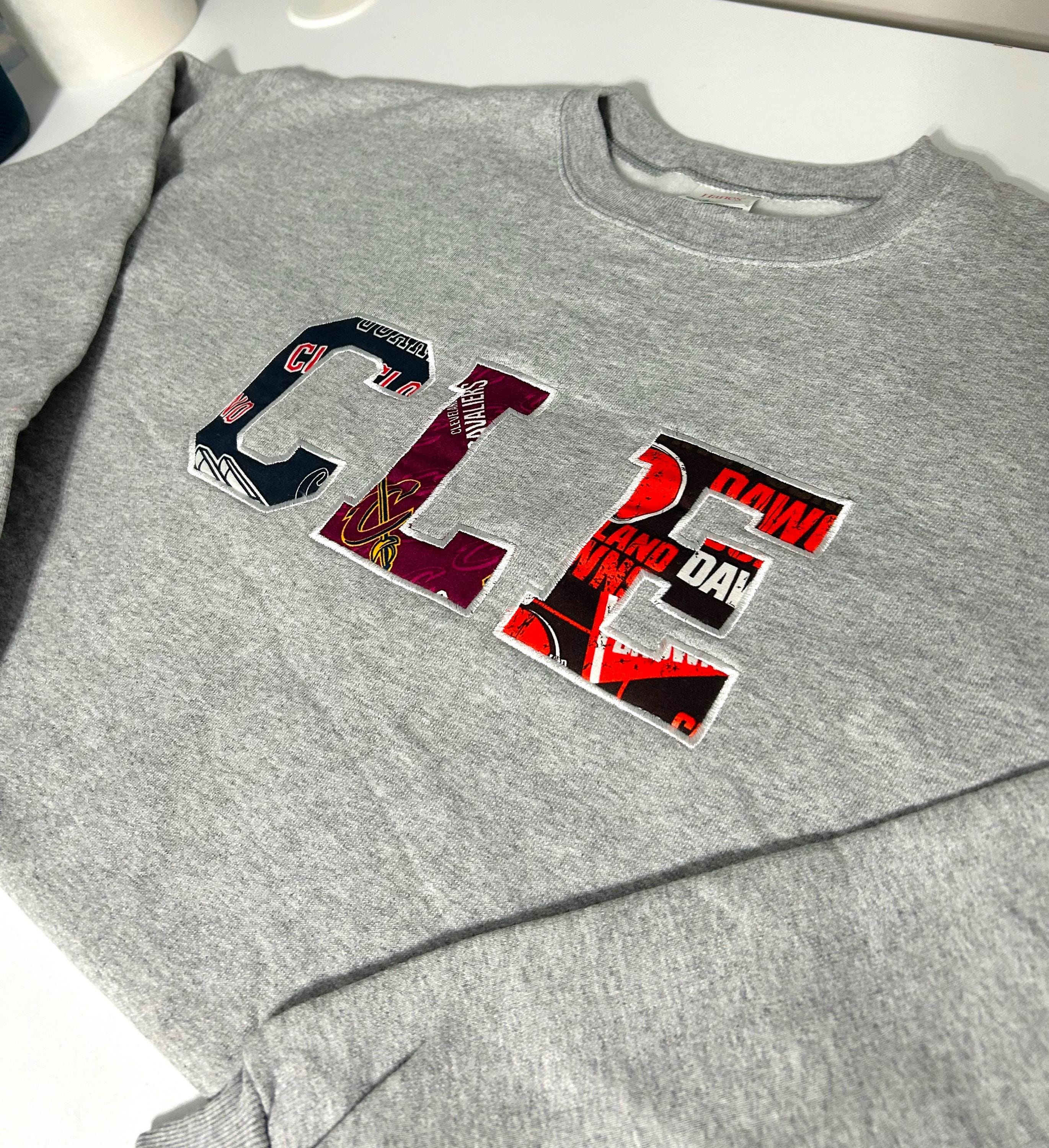 Cleveland Ohio Sports Embroidery Crewneck
