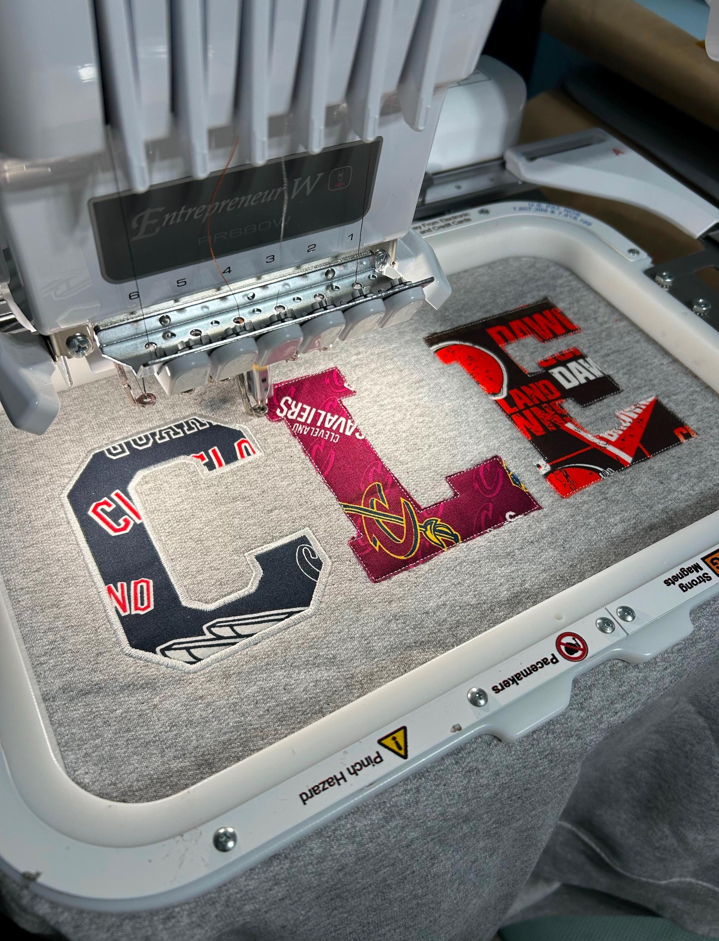 Cleveland Ohio Sports Embroidery Crewneck