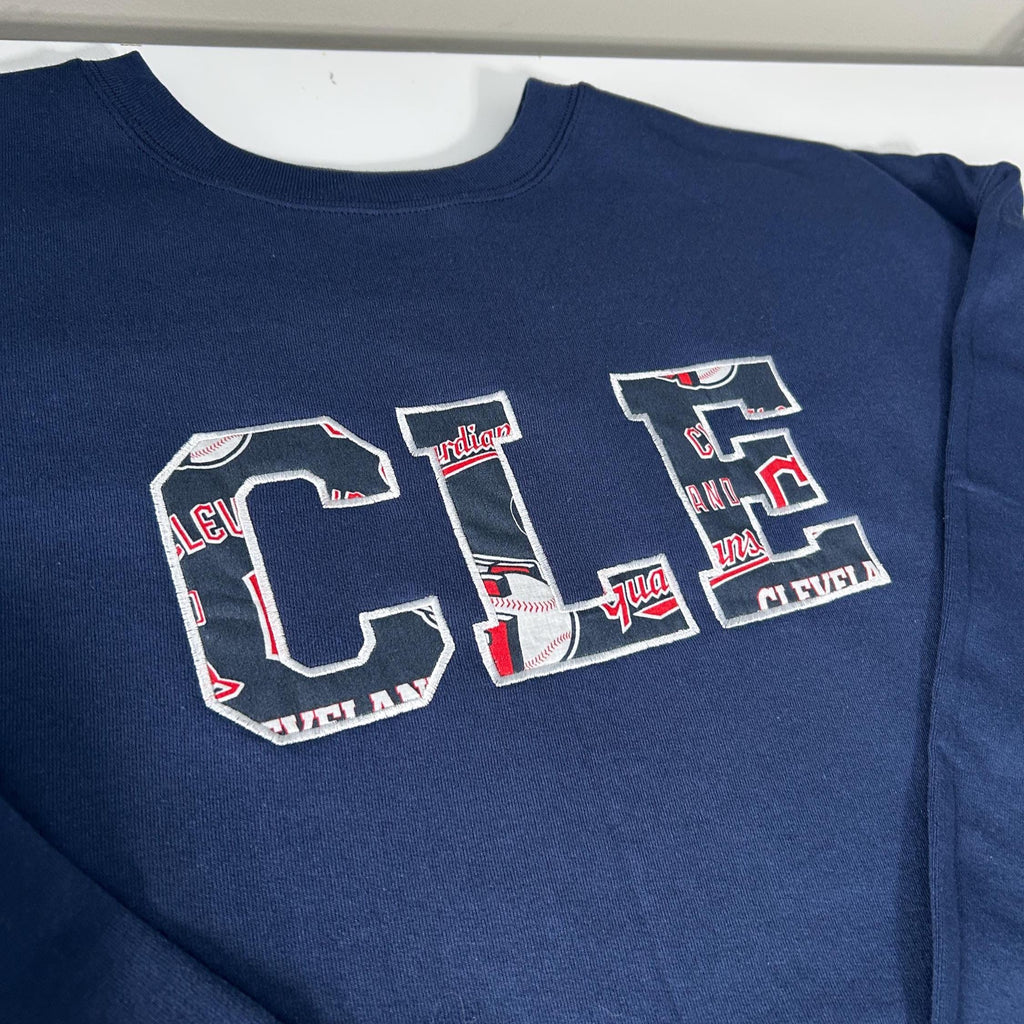 Cleveland, Ohio Baseball Embroidery Crewneck - Color Options Now Available