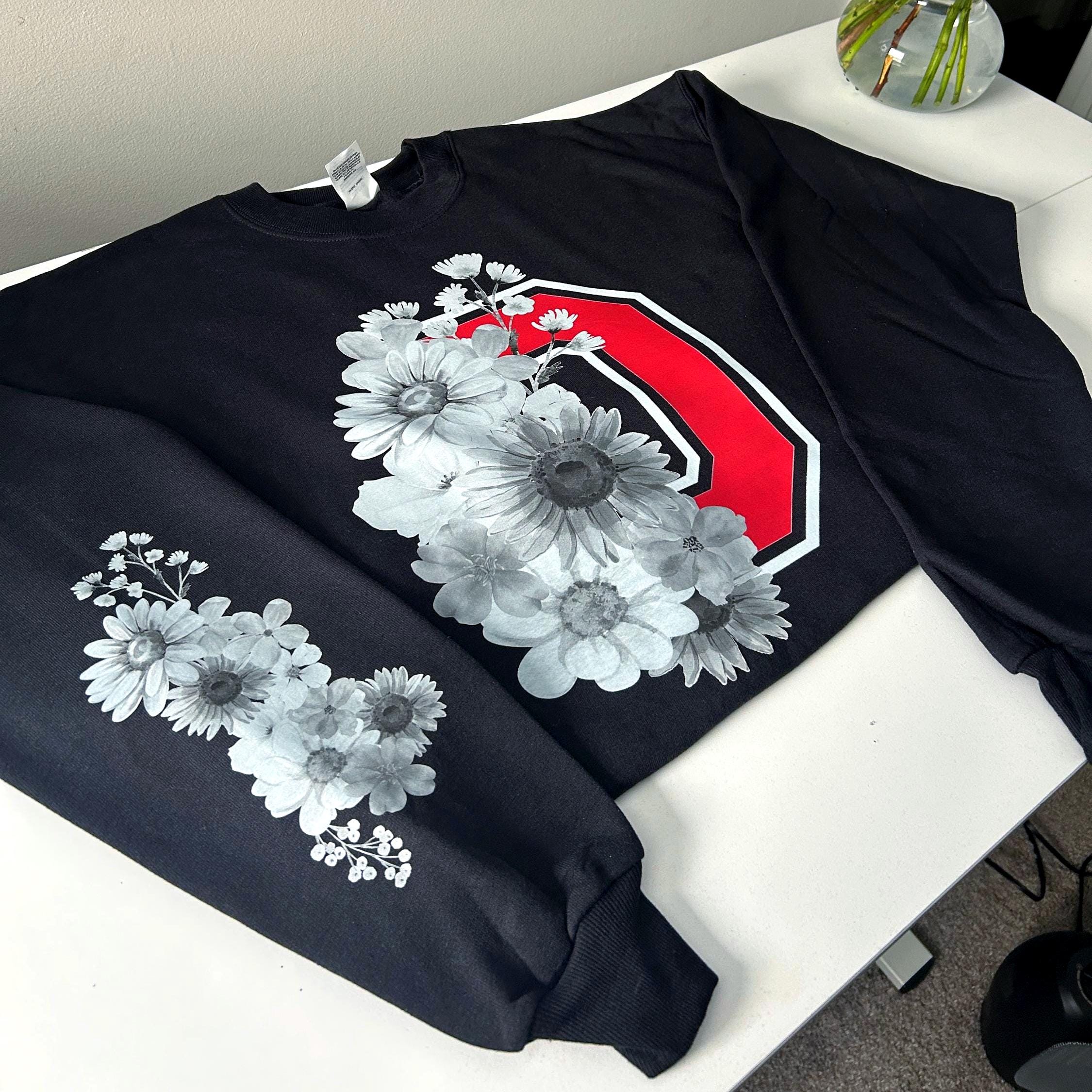 Ohio Football Floweral Design Crewneck